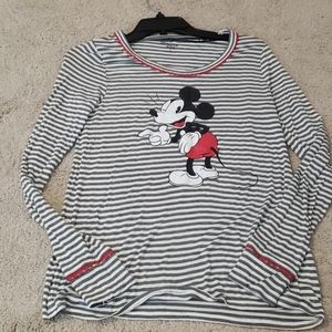 Long Sleeve Mickey Mouse Sleep Shirt